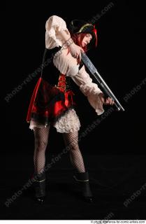 DARINA STANDING POSE WITH SHOTGUN